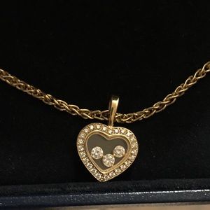 Chopard floating diamonds necklace and earrings